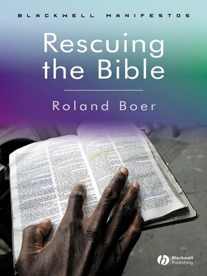cover image of Rescuing the Bible
